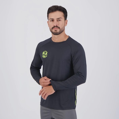 Camisa Manga Longa Umbro Futevôlei Flame - Masculina - Foto 3