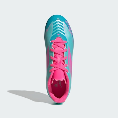 Chuteira de Campo adidas F50 Club Messi Firm/Multiground - Infantil - Foto 4