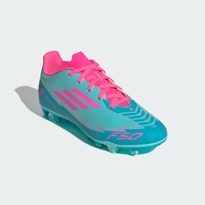 Chuteira de Campo adidas F50 Club Messi Firm/Multiground - Infantil - Foto 6