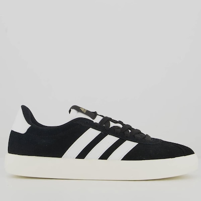 Tênis Adidas VL Court Feminino Preto e Branco - Foto 1