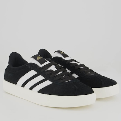 Tênis Adidas VL Court Feminino Preto e Branco - Foto 2