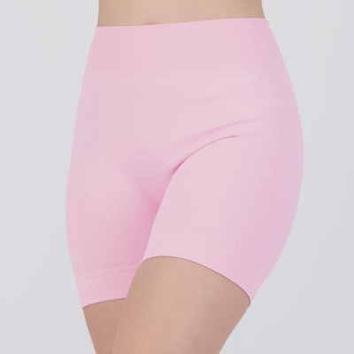 Shorts Canelado Selene Sem Costura - Feminino - Foto 1