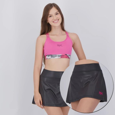 Conjunto Shorts Saia E Top Everlast - Feminino - Foto 2