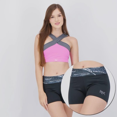Conjunto Shorts E Top Everlast Basic Iv - Feminino - Foto 2