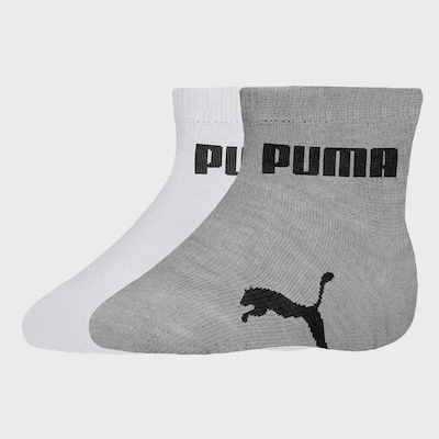 Meia Cano Baixo Puma Bebê - 2 Pares - Infantil - Foto 1