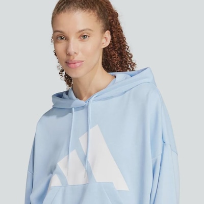 Blusão de Moletom Capuz adidas Essentials Big Logo French Terry Loose - Feminino - Foto 6