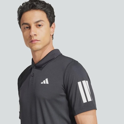 Camisa Polo adidas Tennis Club 3 Listras - Masculina - Foto 6