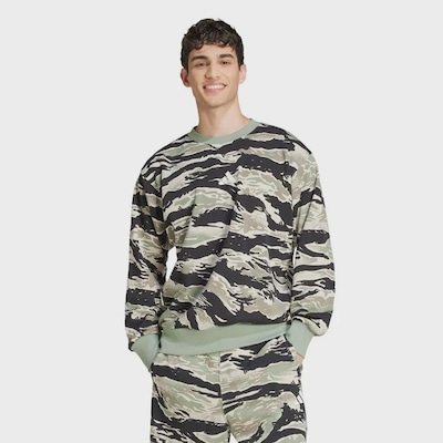 Blusão de Moletom adidas Seasonal Essentials Camo - Masculino - Foto 2