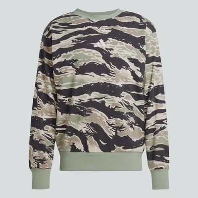 Blusão de Moletom adidas Seasonal Essentials Camo - Masculino - Foto 3