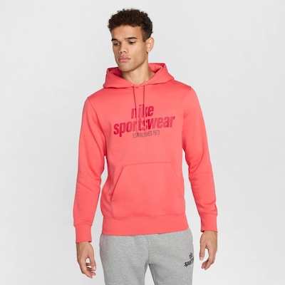 Blusão com Capuz Nike Sportswear Club GFX - Masculino - Foto 1