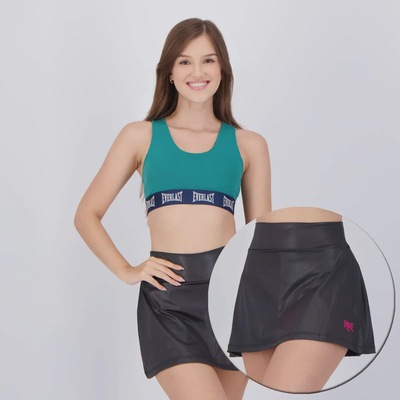 Conjunto Shorts Saia e Top Everlast - Feminino - Foto 2