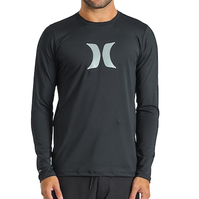 Camiseta Hurley Surf ML Icon - Masculina - Foto 1