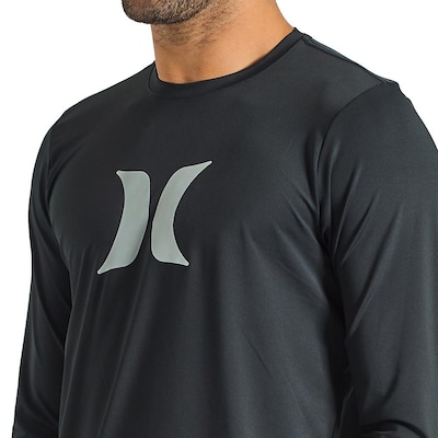 Camiseta Hurley Surf ML Icon - Masculina - Foto 3