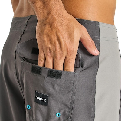 Bermuda Hurley Side Points 19,5" - Masculina - Foto 5
