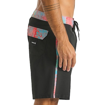 Bermuda Hurley Plasma Stripe 18" - Masculina - Foto 3