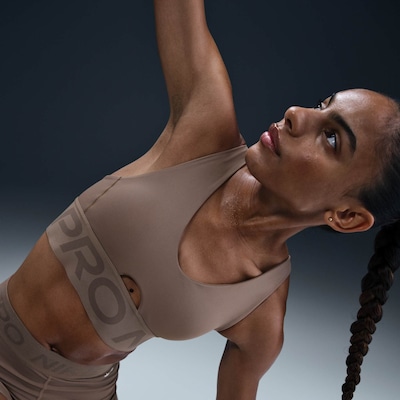 Top Fitness Nike Pro Indy Plunge - Feminino - Foto 3