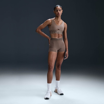 Top Fitness Nike Pro Indy Plunge - Feminino - Foto 4