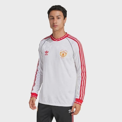 Camisa Manga Longa Manchester United MUFC A Jsy 91 adidas - Masculina - Foto 2