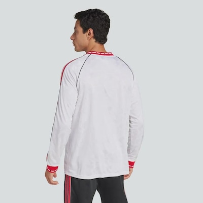 Camisa Manga Longa Manchester United MUFC A Jsy 91 adidas - Masculina - Foto 4