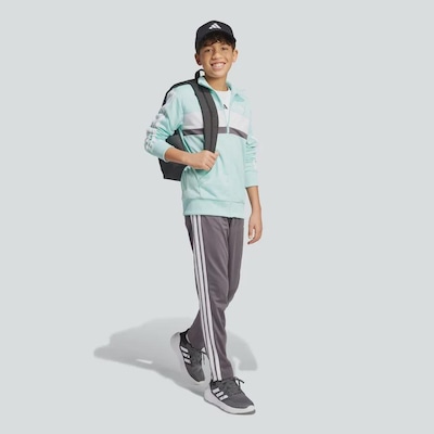 Agasalho adidas J 3s Tiberio Ts - Infantil - Foto 5
