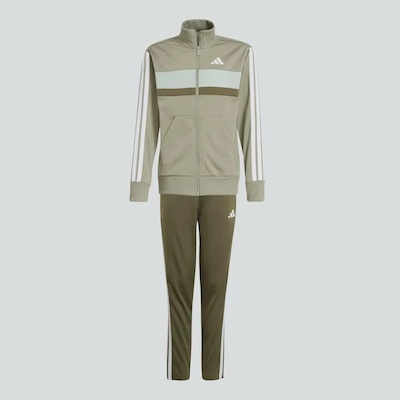 Agasalho adidas J 3s Tiberio Ts - Infantil - Foto 4