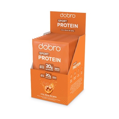 Sachê Dobro Proteína Croc Doce De Leite - 10 Unidadaes - 30g - Foto 1