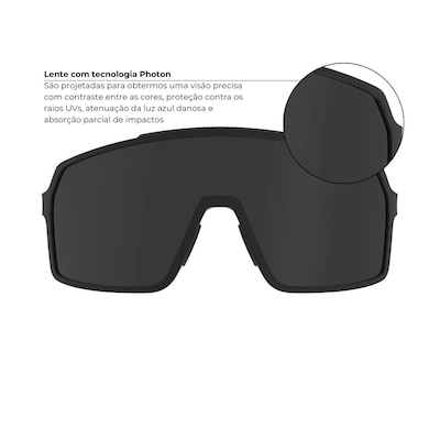 Óculos de Sol HB Grinder Matte Black - Unisses - Foto 2