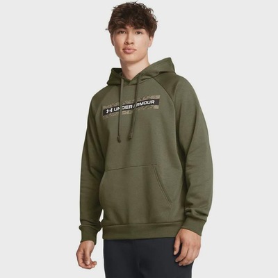 Blusão de Moletom Under Armour Rival Fleece Camo Chest Stripe - Masculino - Foto 1