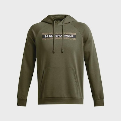 Blusão de Moletom Under Armour Rival Fleece Camo Chest Stripe - Masculino - Foto 4