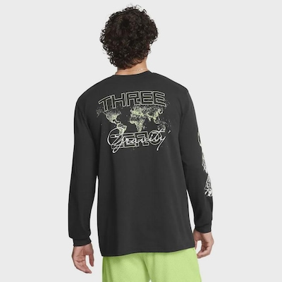 Camiseta Manga Longa Under Armour Curry Verbiage Basquete - Masculina - Foto 2