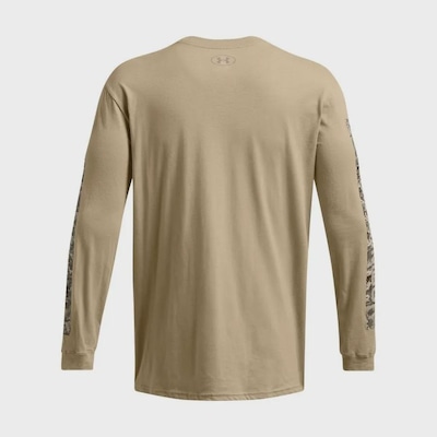 Camiseta Manga Longa Under Armour Camo Boxed - Masculina - Foto 4