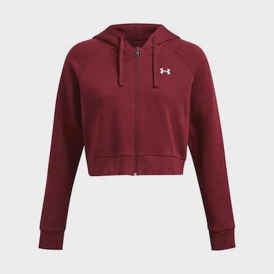 Blusão de Moletom Under Armour Rival Fleece Crop - Feminino - Foto 4