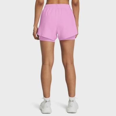 Shorts 2 em 1 Under Armour Fly By Corrida - Feminino - Foto 2