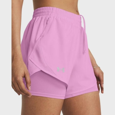 Shorts 2 em 1 Under Armour Fly By Corrida - Feminino - Foto 3