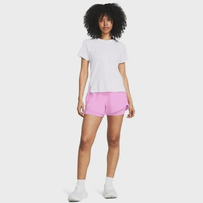 Shorts 2 em 1 Under Armour Fly By Corrida - Feminino - Foto 4