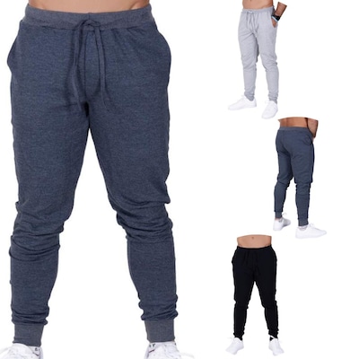 Kit Calça Moletom Esportiva Plus Size Frishop - 3 Unidades - Masculino - Foto 3