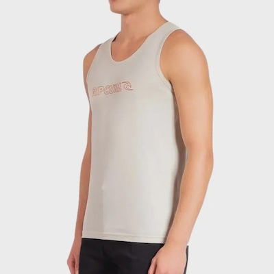 Camiseta Regata Rip Curl New Icon Vintage White - Masculina - Foto 2