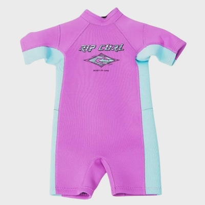 Short John Rip Curl Omega Back Zip 1.5mm - Infantil - Foto 1