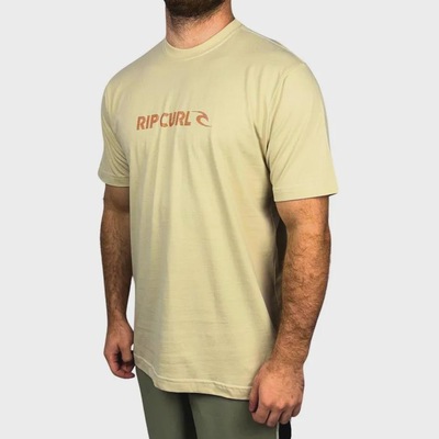 Camiseta Rip Curl New Icon Sphere Vintage White - Masculina - Foto 3