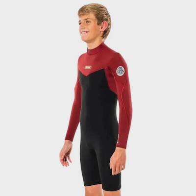 Short John Rip Curl Dawn Patrol 2mm - Infantil - Foto 4