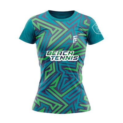 Camiseta Dry Fit Beach Tennis com Proteção Uv50 Cen - Feminina - Foto 1
