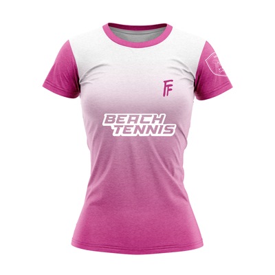 Camiseta Dry Fit Beach Tennis com Proteção Uv50 Cen - Feminina - Foto 1