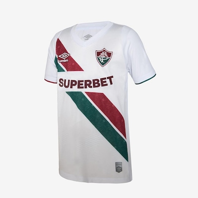 Camisa do Fluminense Of. 2 2024 Umbro - Infantil - Foto 2
