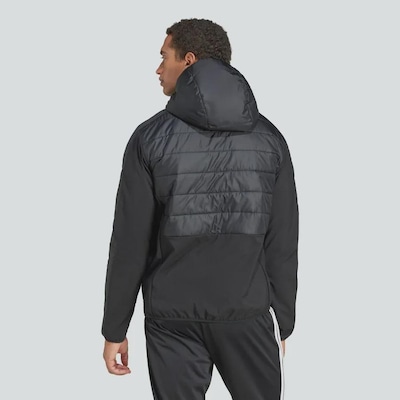 Jaqueta Híbrida adidas Isolamento Essentials Três Listras - Masculina - Foto 4
