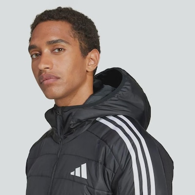 Jaqueta Híbrida adidas Isolamento Essentials Três Listras - Masculina - Foto 6