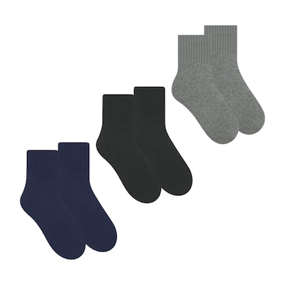 Kit 3 Pares De Meias Selene Esportiva Cano Curto - Masculino - Foto 1