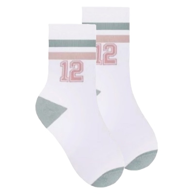 Kit 3 Pares De Meias Selene Soquete Cano Médio - Infantil - Foto 4