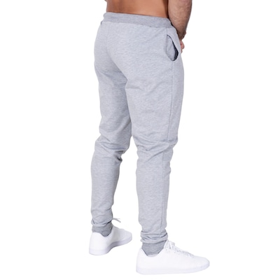 Calça Esportiva Plus Size Moletom Com Bolso Lisa Casual - Unissex - Foto 5