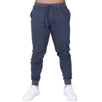 Calça Esportiva Plus Size Moletom Com Bolso Lisa Casual - Unissex - Foto 1