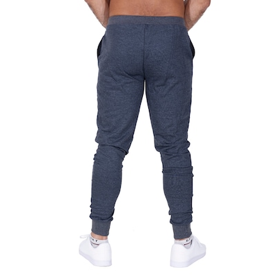 Calça Esportiva Plus Size Moletom Com Bolso Lisa Casual - Unissex - Foto 3